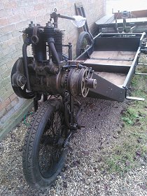 body removed chassis painted runningboard mountings removed and painted